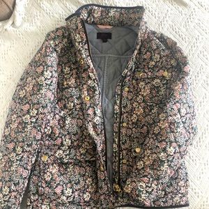 Barely worn JCrew Floral Jacket